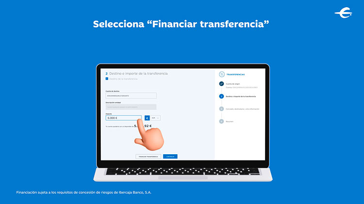 Financia una transferencia con EasyPay de Ibercaja Empresas
