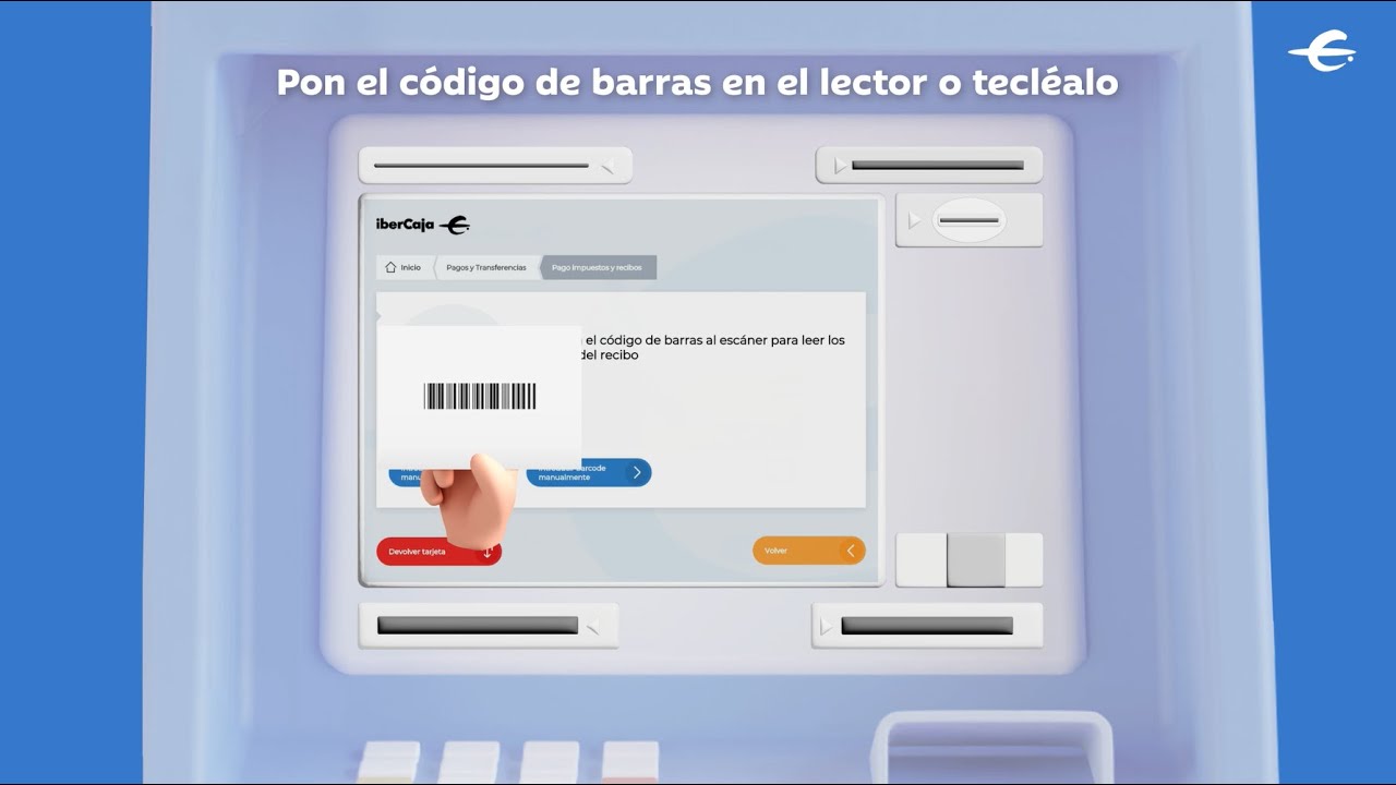 Paga tus recibos en cajeros Ibercaja