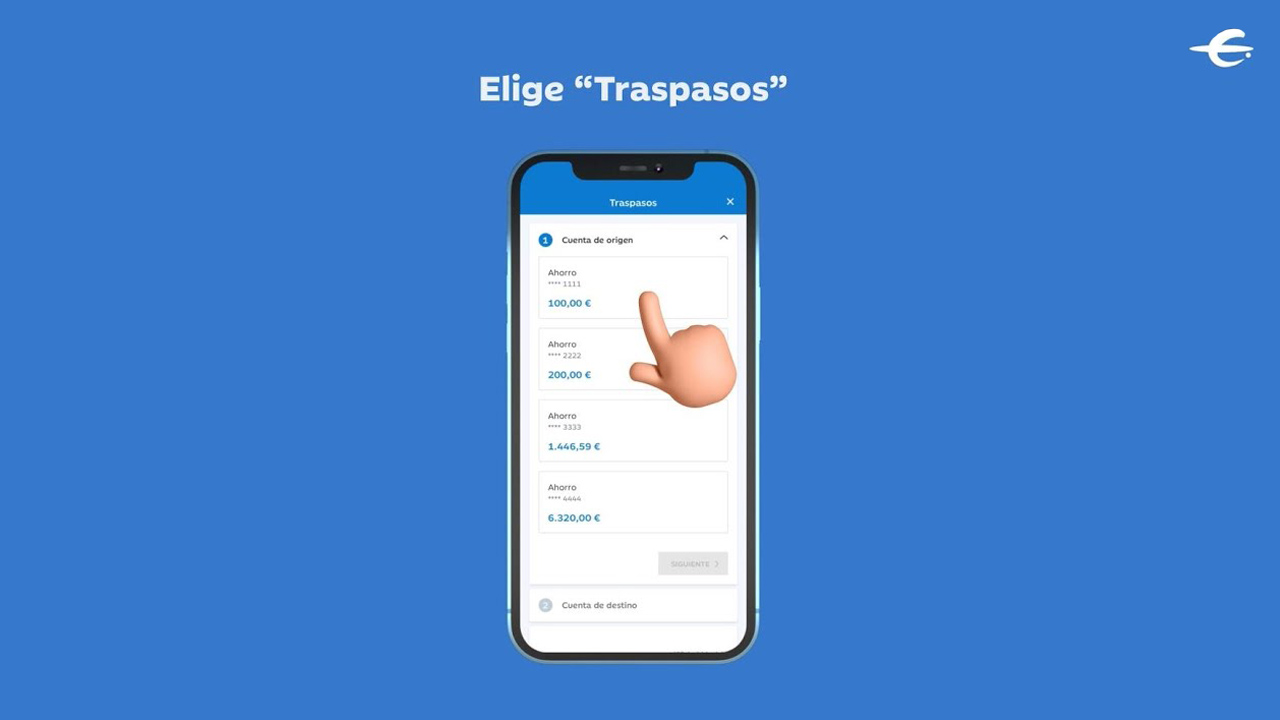 Haz un traspaso entre cuentas