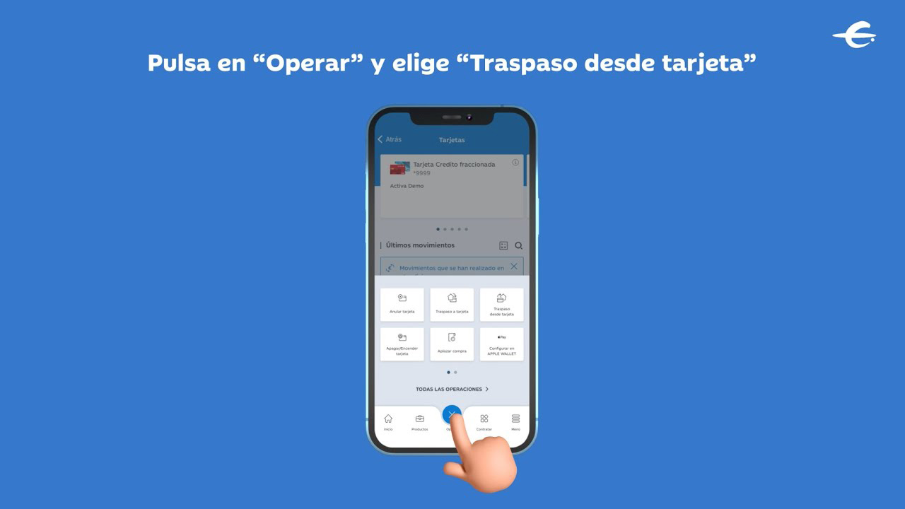 Cómo hacer un traspaso desde tu tarjeta a tu cuenta